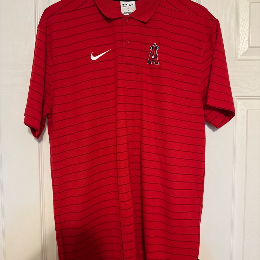 Nike Men's Dri-Fit LA Angels Polo Shirt